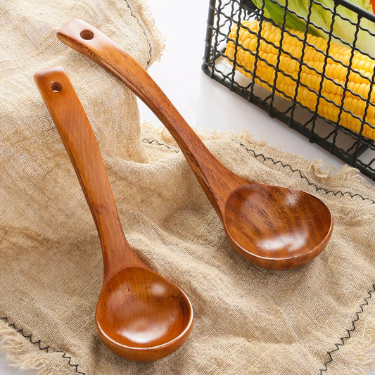 Wooden Long Handle Spoon