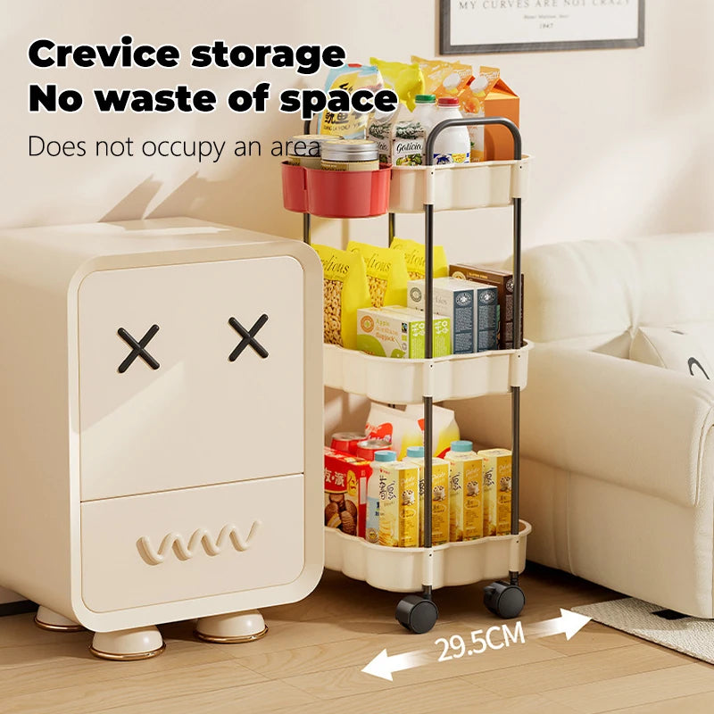 3-Layer Rolling Storage Cart