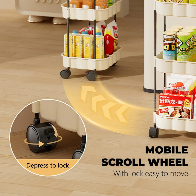 3-Layer Rolling Storage Cart