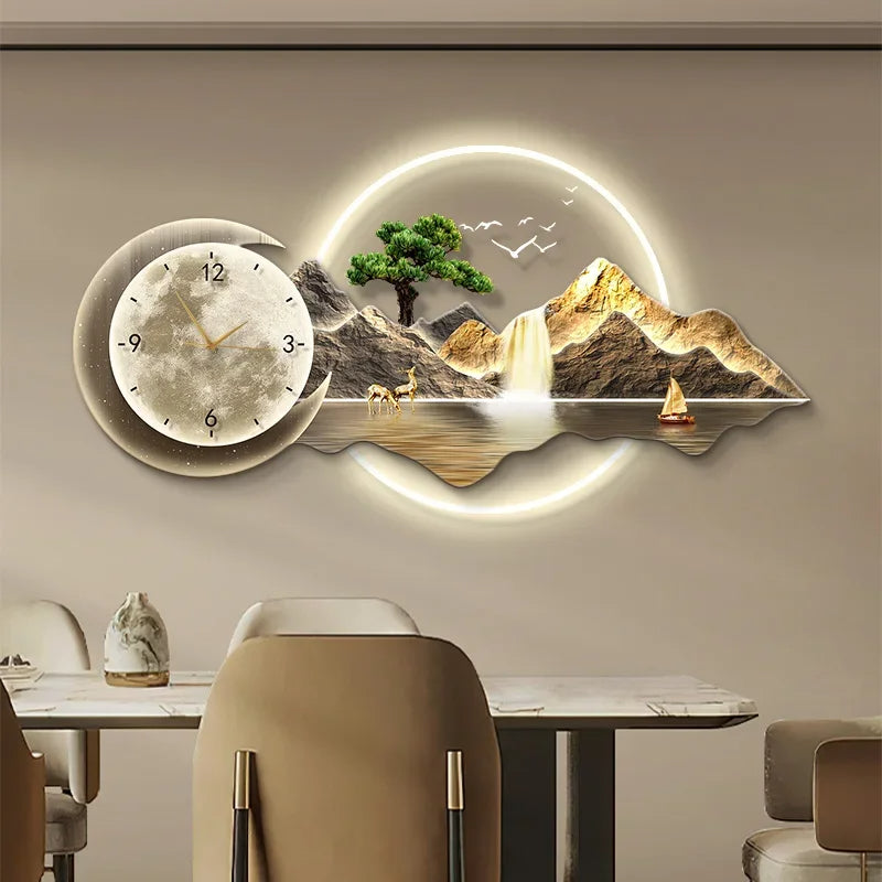 Luminous Clock Painting