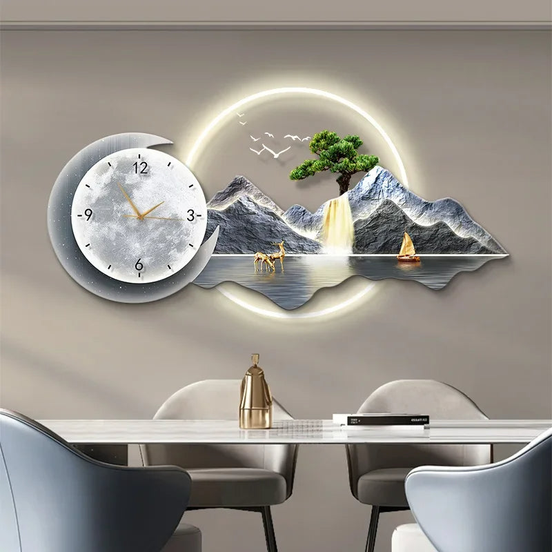 Luminous Clock Painting
