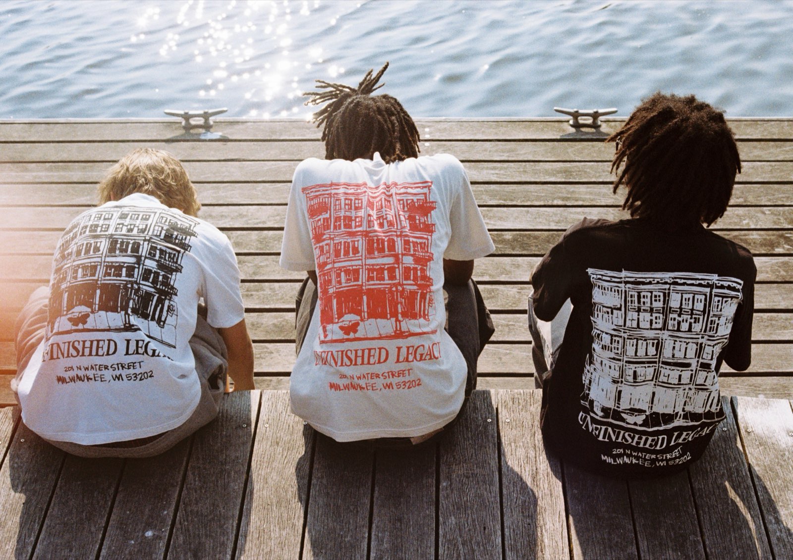 UL, dock, three tees