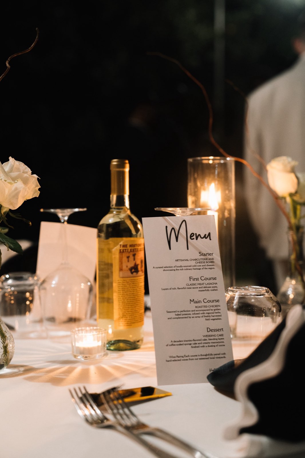 Spanns, reception menu